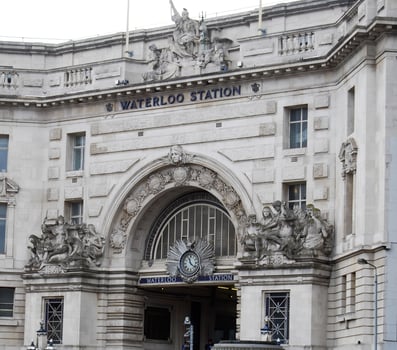 Underground station of Waterloo in London. England, UK photo