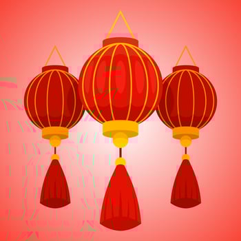 Chinese New Year Lanterns vector