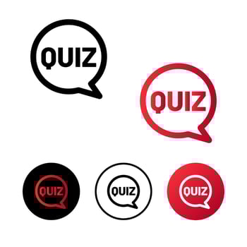 Abstract Quiz Icon Illustration vector