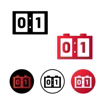 Abstract Board Score Icon Illustration vector
