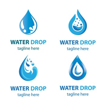 Water drop logo images vector