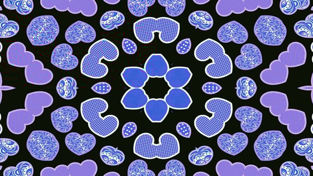 Love Heart and Passion Kaleidoscope photo