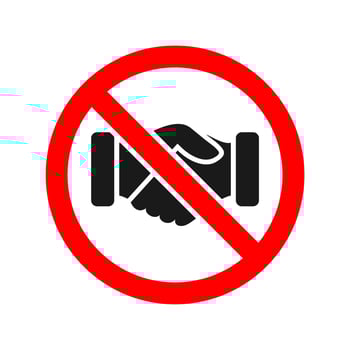 handshake icon vector design illustration