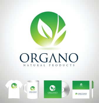 Organic Logo Icon Vector Illustration
