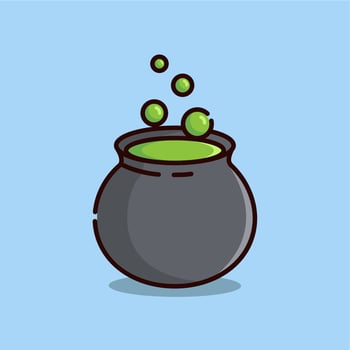 Illustration vector graphic of the cauldron