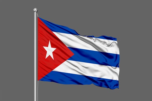 Cuba Waving Flag photo