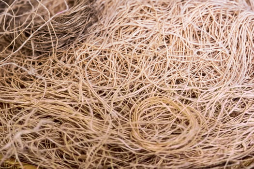 Hemp fiber background. photo