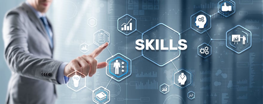Skills Learning Personal development Finance Competency Business concept photo
