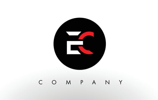EC Logo.  Letter Design Vector. vector