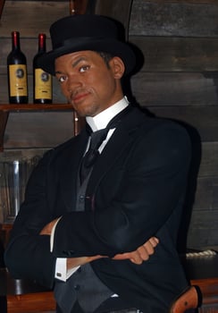 London, United Kingdom, 2014 - Will Smith life size wax statue in Madame Tussauds Museum of London. photo