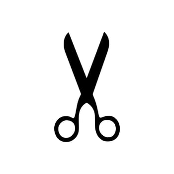 scissors glyph icon vector