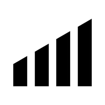 Signal icon flat vector