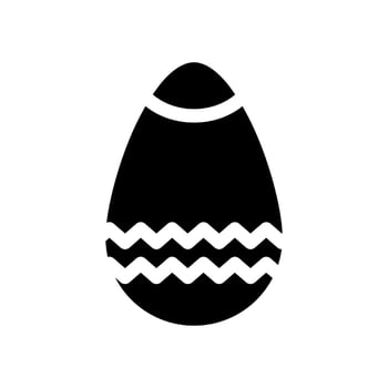 egg icon glyph style vector