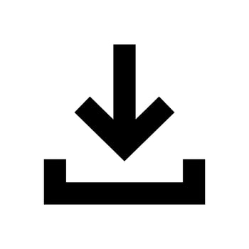 Download icon vector illustration on white background