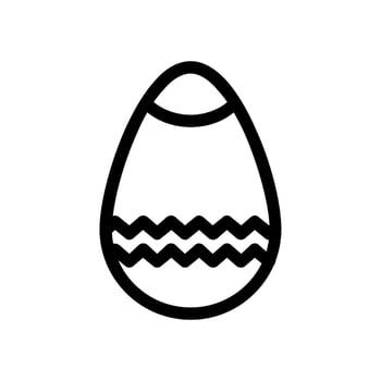 egg line icon vector
