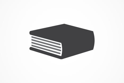 simple book logo template vector