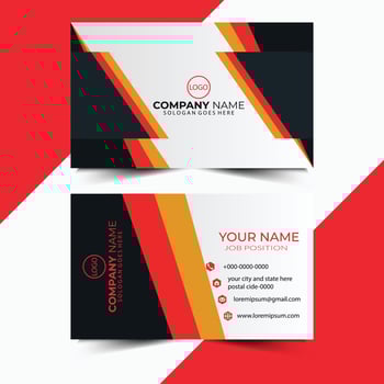 Vector Modern Creative and Clean Business Card Template.Vector illustration