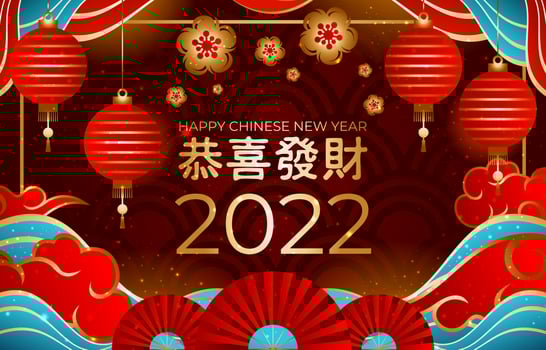 2022 Chinese New Year Concept vector