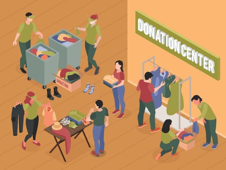 Clothes Donation Illustration vector