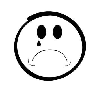 Emoji Sad Face Crying vector