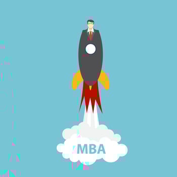 Business MBA Education Concept. Trends and innovation in educati vector