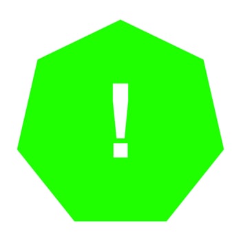 Warning sign on white background vector