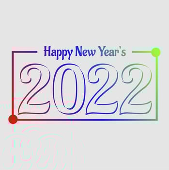 Happy New Years 2022 vector