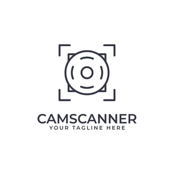 Camera and Scanner Frame Symbol Logo Concept vector