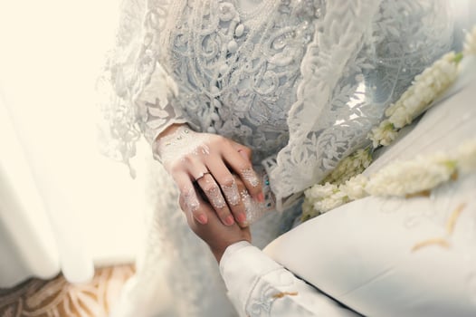 Wedding rings symbol love family. A pair of simple wedding rings photo