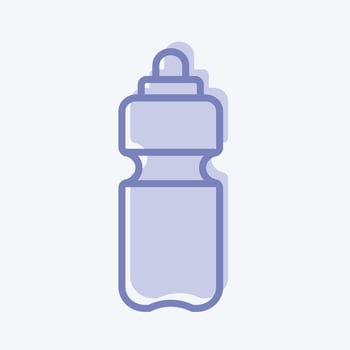 Water Bottle Icon in trendy two tone style vector