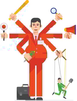 Businessman characters working. Vector illustration design.