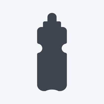 Water Bottle Icon in trendy glyph style vector