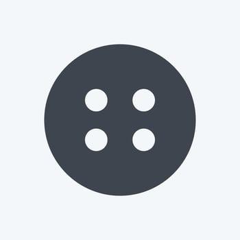 Buttons Icon in trendy glyph style isolated on soft blue background vector