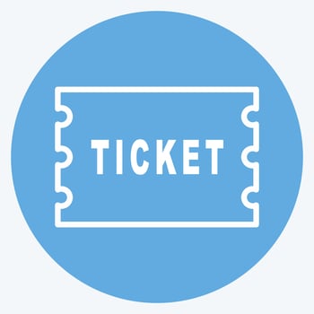 Icon Tickets - Blue Eyes Style vector