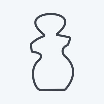 Icon Human Sculpture - Line Style vector