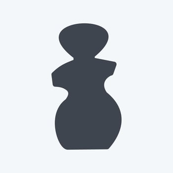 Icon Human Sculpture - Glyph Style vector