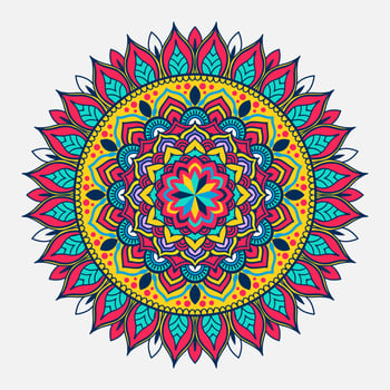 coloring mandala background design vector
