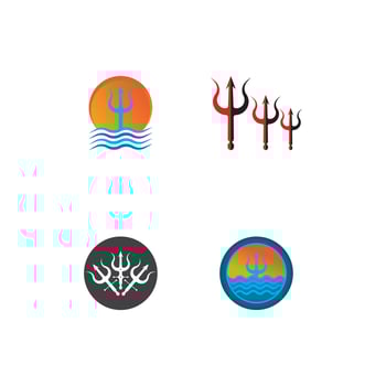 Trident Logo Template vector icon