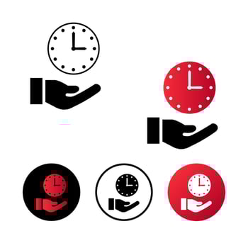 Abstract Time Management Icon Illustration vector