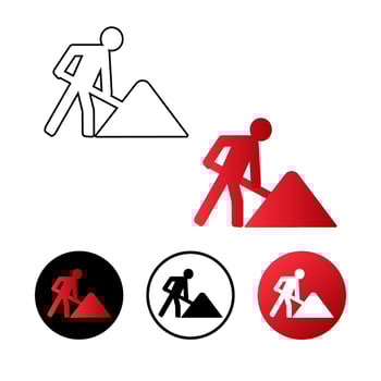 Abstract Construction Icon Design vector