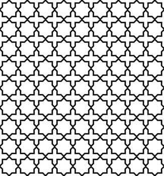 Islamic Pattern Black Color Design vector