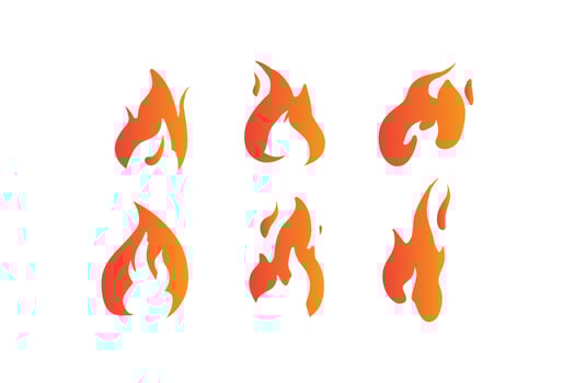Fire Burn Design vector