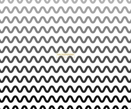 Zig Zag lines pattern. Black wavy line on white background. Abstract wave vector illustration. Digital paper for page fills, web designing, textile print. Vector art.