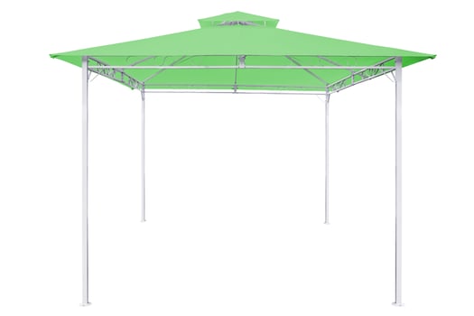 Green rain tent. photo