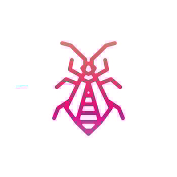 Bug Insect in white background, vector template logo design