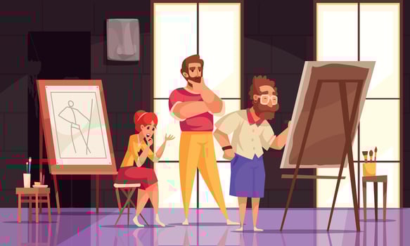 Art Master Class Illustration vector