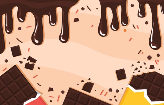 Sweet Chocolate Background vector
