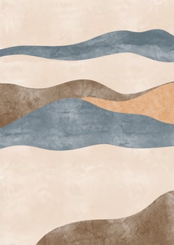 Abstract mountain landscape, Minimalist design. Abstract water color. vector background illustration.