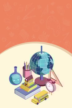 school education supplies vector