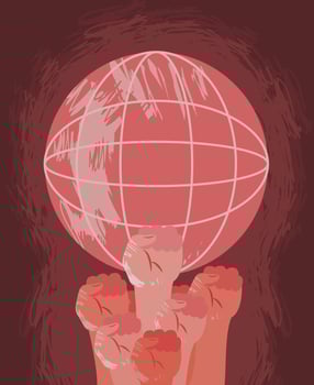 human rights in the world vector